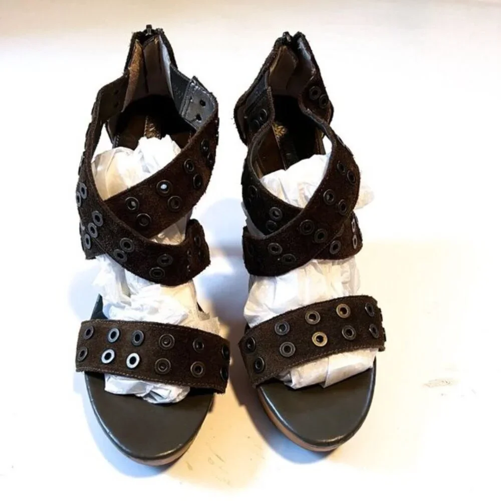 Banana Republic Bethel Suede Heel Sandals NEW!!